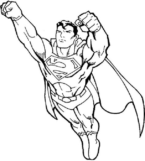 Superman Printable Coloring Page